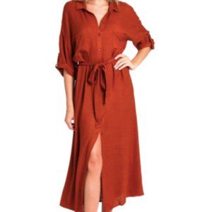 LUSH OLIVIA BUTTON DOWN SHIRT DRESS